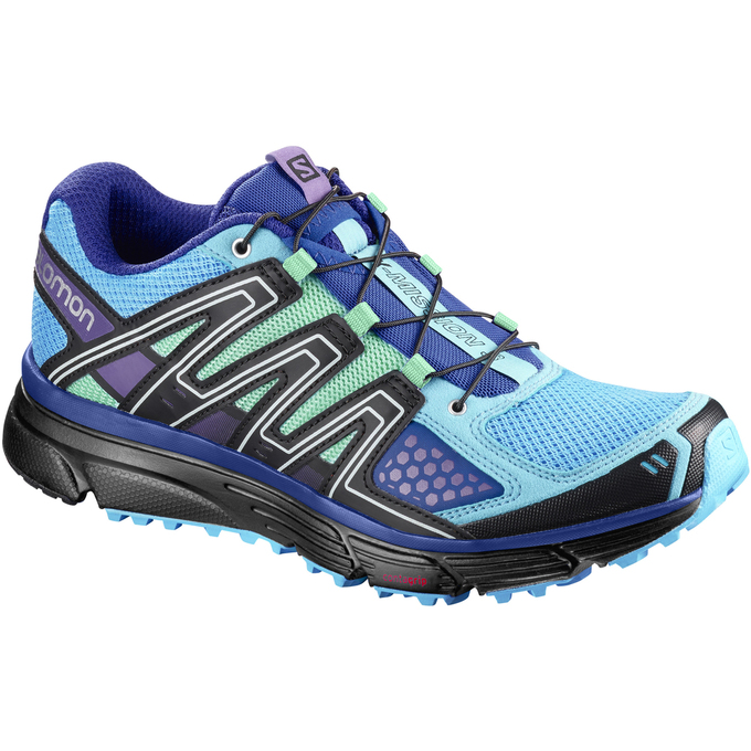 Salomon X-MISSION 3 W Zapatillas Trail Running Mujer - Azules / Azules Claro - Colombia (32740-RKFN)